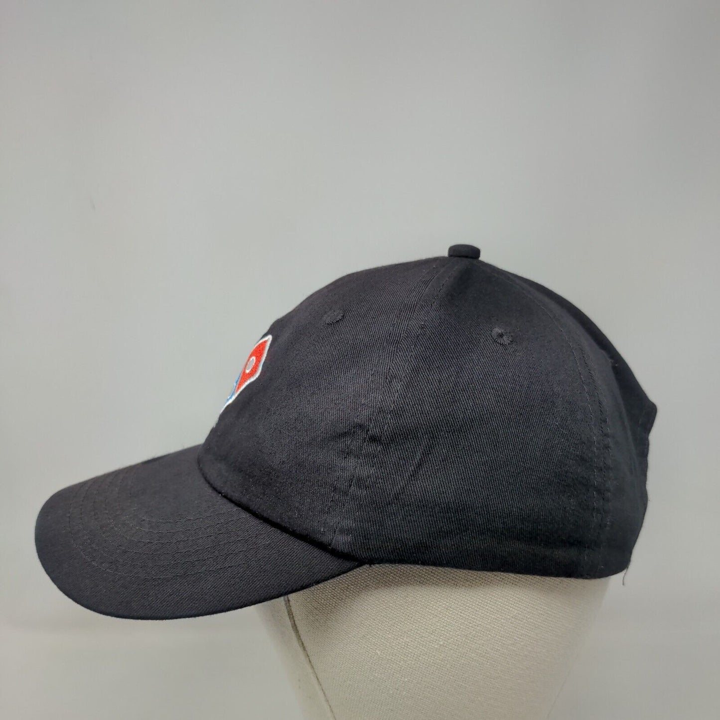 Domino's Pizza Strapback Hat Black One Size Employee Uniform Embroidered