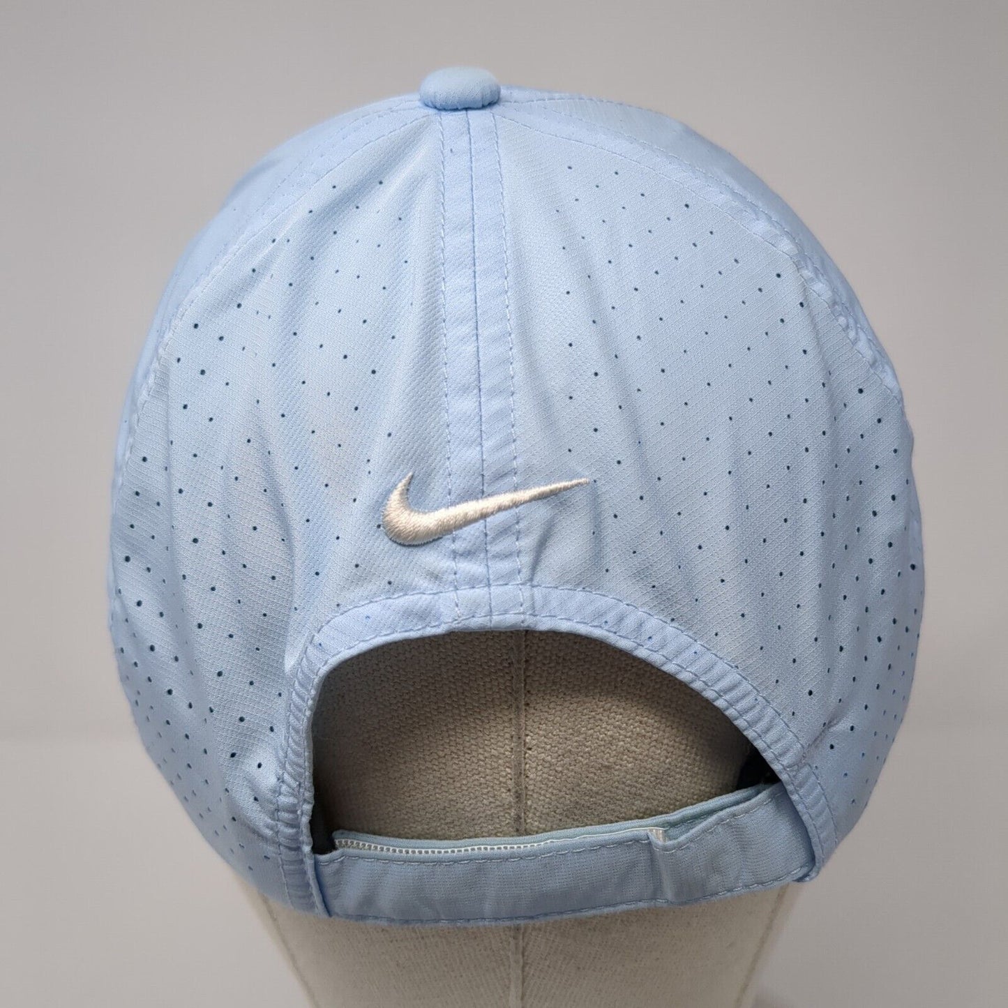 Nike 20XI VRS Strapback Golf Hat Blue One Size Laser Cut Swoosh Outdoor