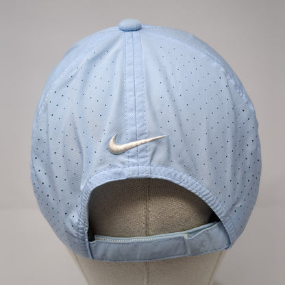 Nike 20XI VRS Strapback Golf Hat Blue One Size Laser Cut Swoosh Outdoor