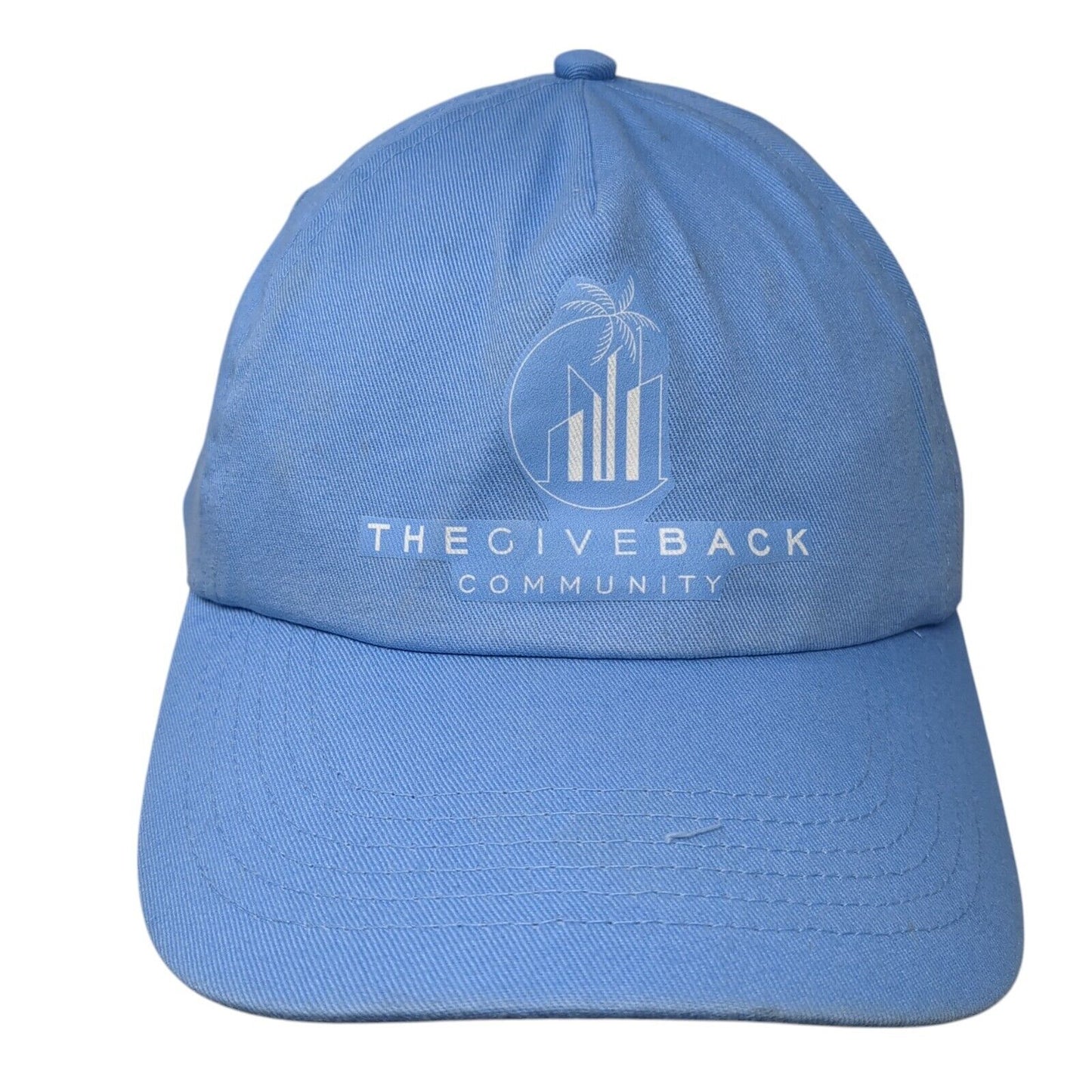 The Giverback Community Strapback Baseball Cap Blue OS Adjustable Beechfield