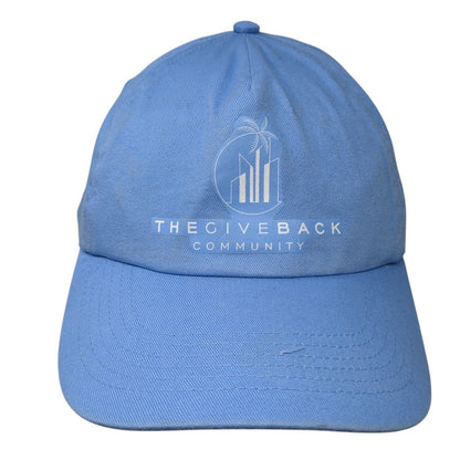The Giverback Community Strapback Baseball Cap Blue OS Adjustable Beechfield
