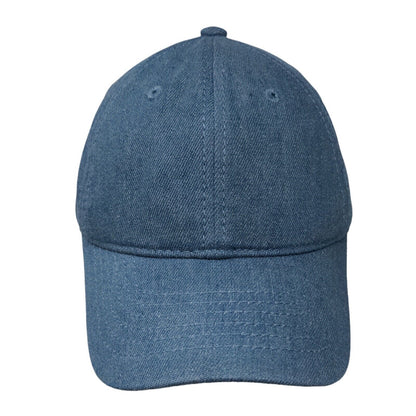 Unbranded Slideback Hat Blue One Size Adjustable Vented Holes 6 Panel Blank