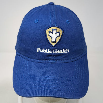 Sportsman Baseball Cap Blue One Size Adjustable Public Health Embroidered Hat