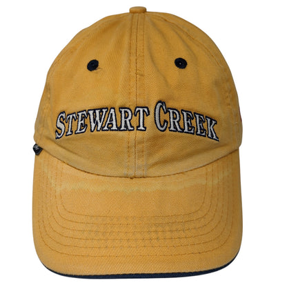 Stewart Creek Slideback Hat Yellow One Size Adjustable Embroidered