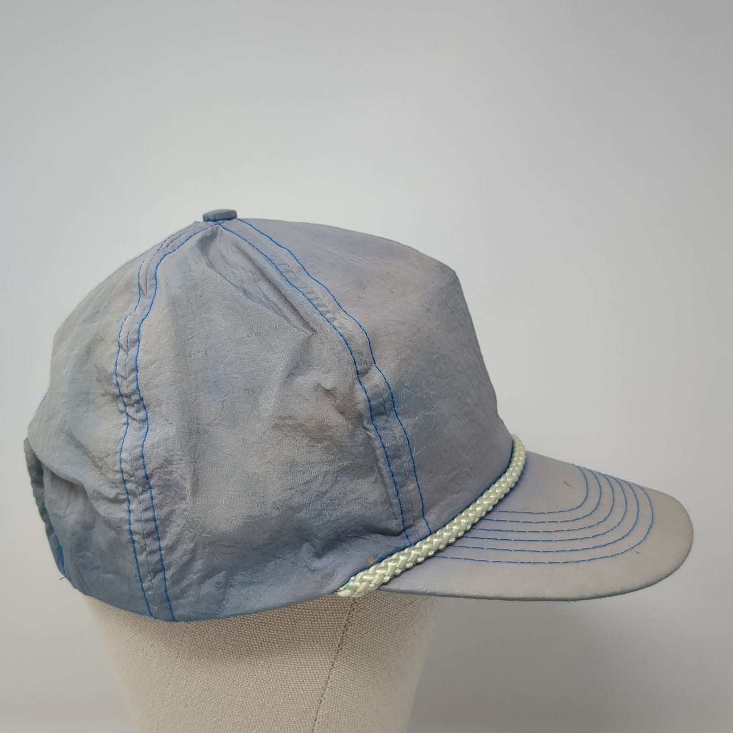 Gold Medal Snapback Rope Hat Blue One Size Adjustable Solid Blank
