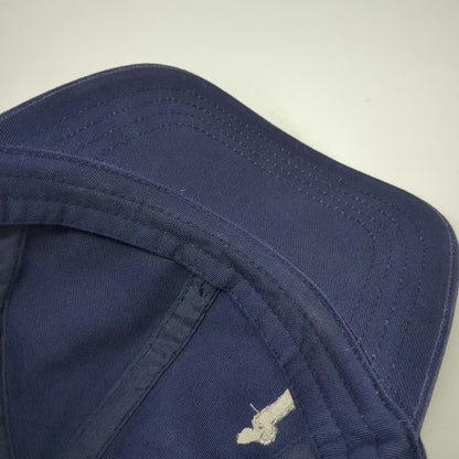 Blue Baseball Cap One Size Golfer Aurum Ceramic Strapback Silver Embroidery Hat