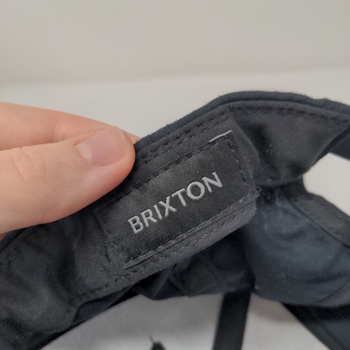 Brixton Supply Snapback Hat Black OSFA Adjustable Embroidered 6 Panel Cotton