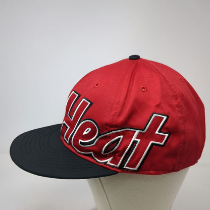 Miami Heat NBA 47 Brand Snapback Red Black One Size Green Underbrim HWC Logo Hat