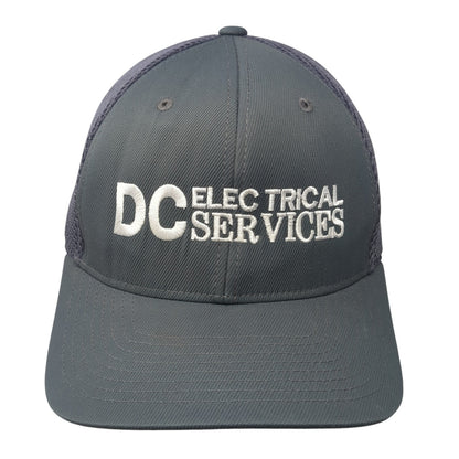 DC Electrical Services Fitted Baseball Cap Gray XL Embroidered Flexfit Yupoong