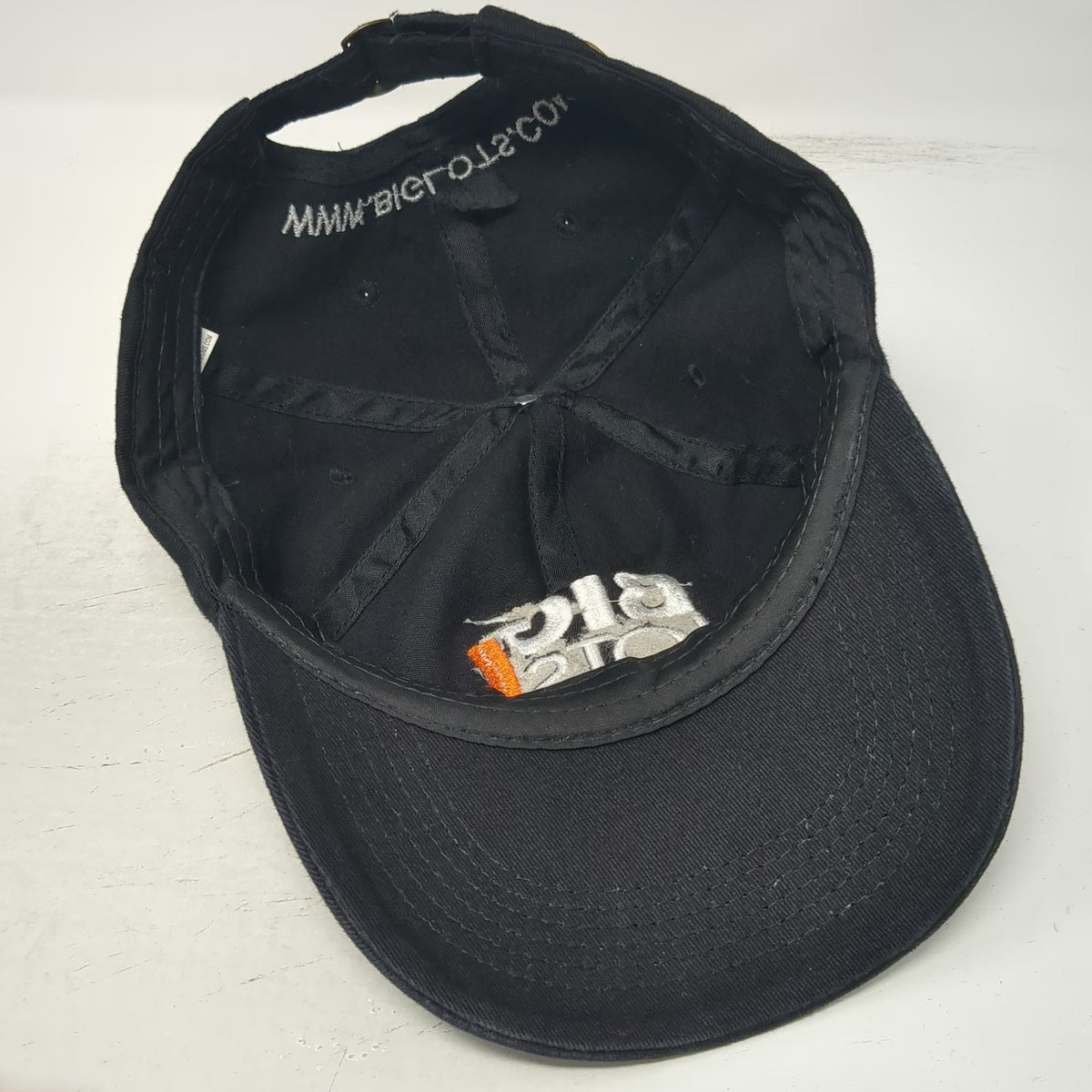 Team Shop Premiums Baseball Cap Black One Size Big Lots Logo Slideback Hat