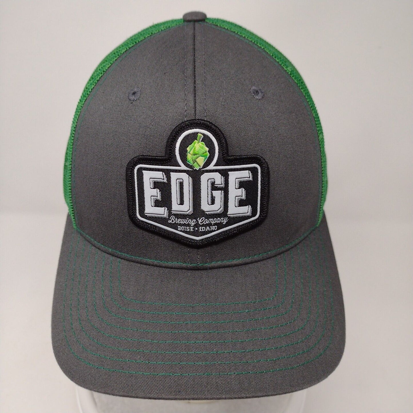 Edge Brewing Company Patch Snapback Trucker Hat Multi OSFA Mesh Back