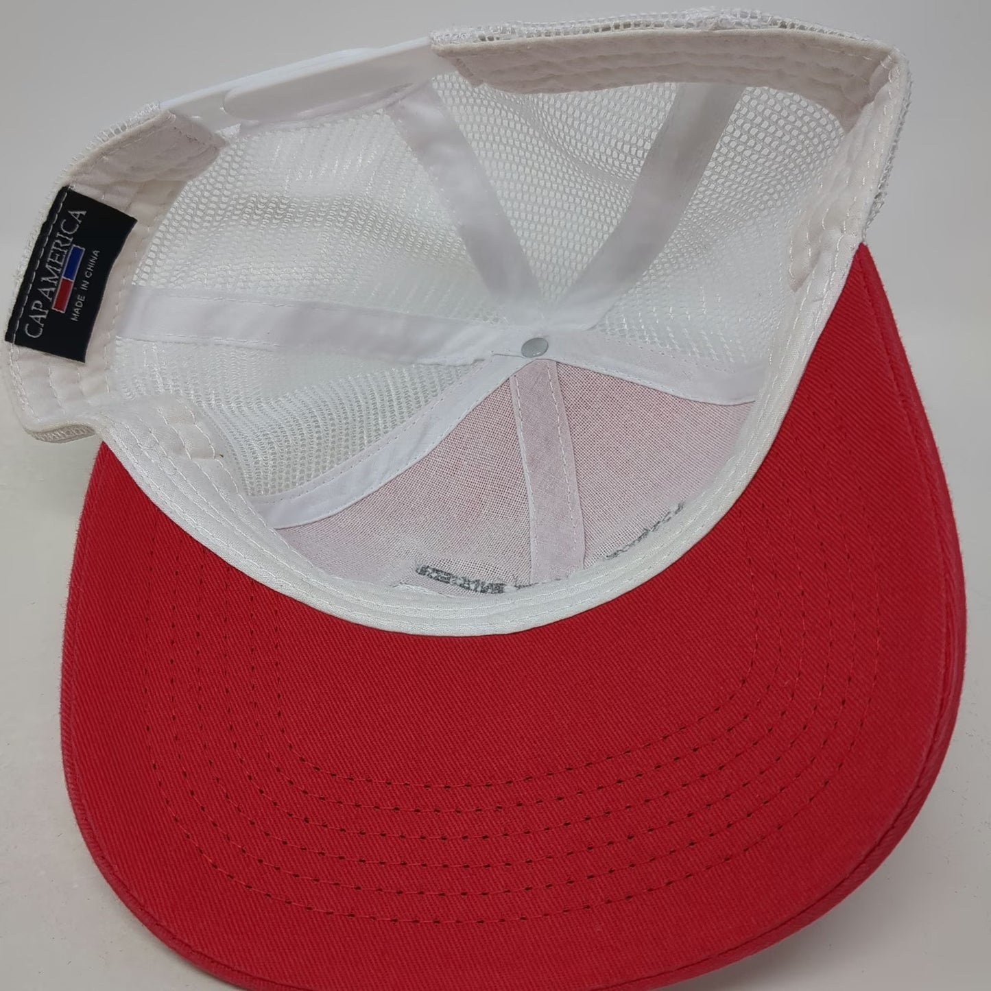 Cap America Trucker Hat Red White OSFM Los Rios River Runners Taos New Mexico