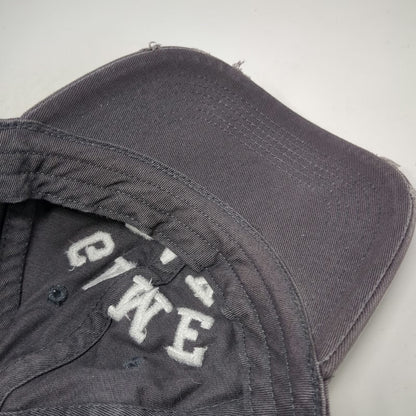 Express Baseball Cap Gray One Size Game Day Distressed Frayed Bill Cotton Hat