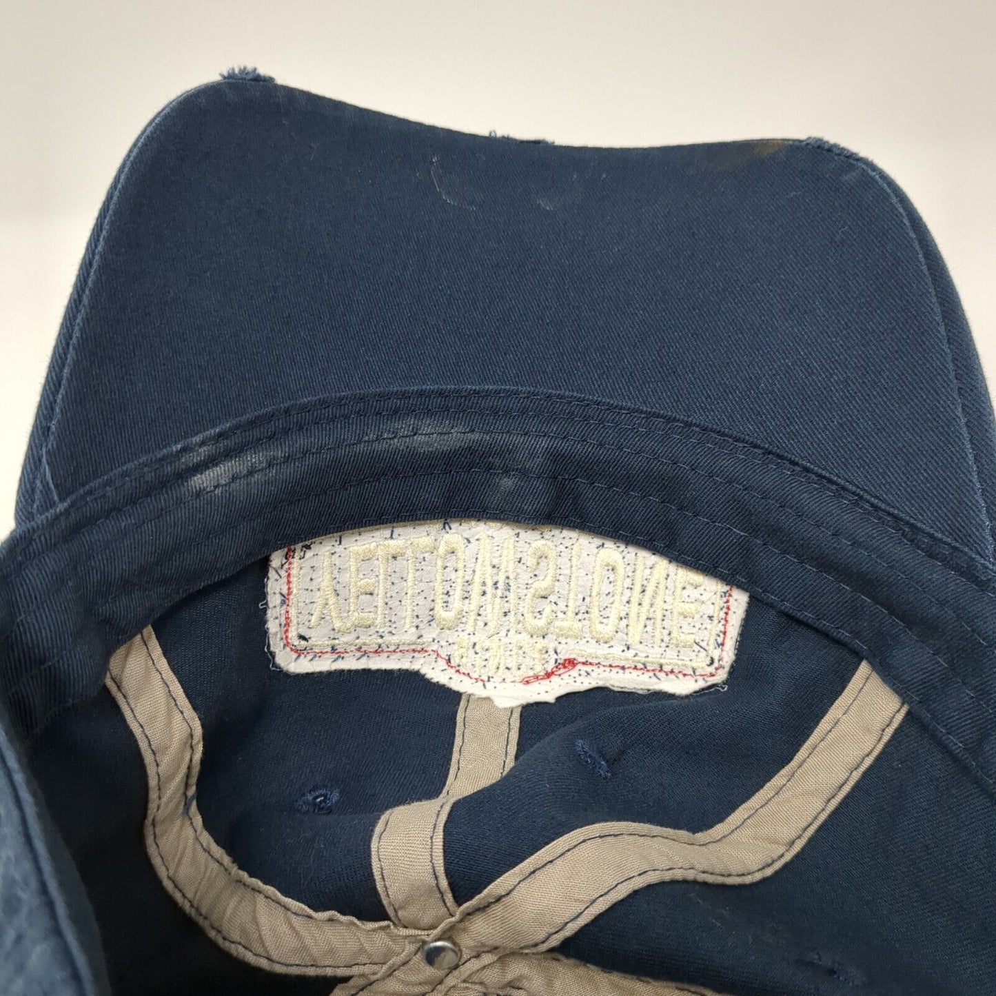 Yellowstone Since 1872 Strapback Hat Blue One Size Adjustable Distressed Ouray