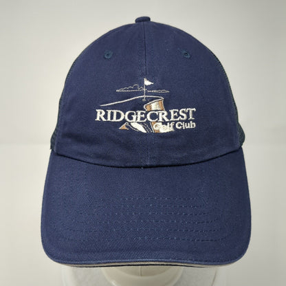 Ridgecrest Golf Club Slideback Mesh Back Trucker Hat Blue One Size Dpc