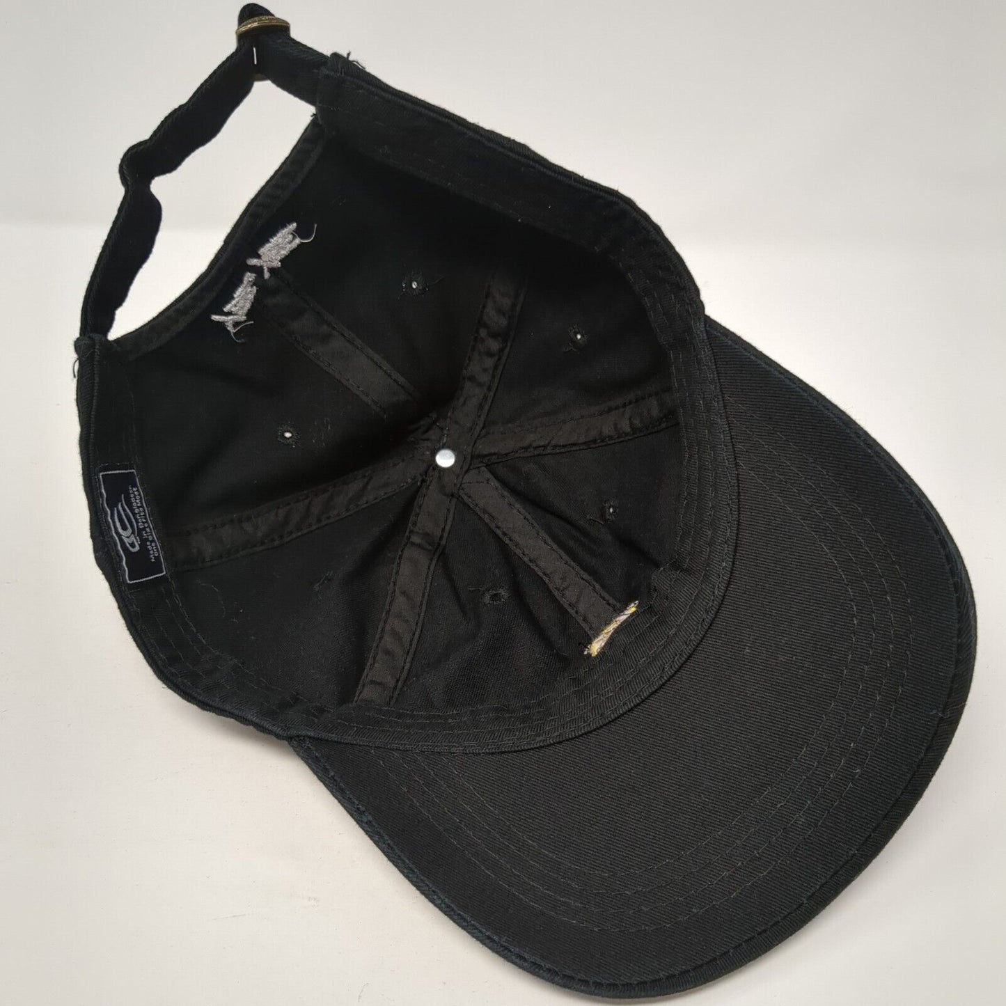 Yee Yee Smiley Emoticon Slideback Hat Black One Size Adjustable Outdoor Cap