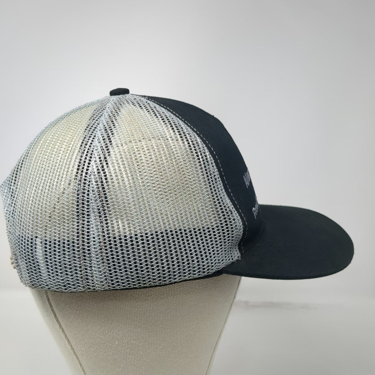 The Company Hat Trucker Hat Black OSFM Mesh Snapback Made USA Alexander Clark