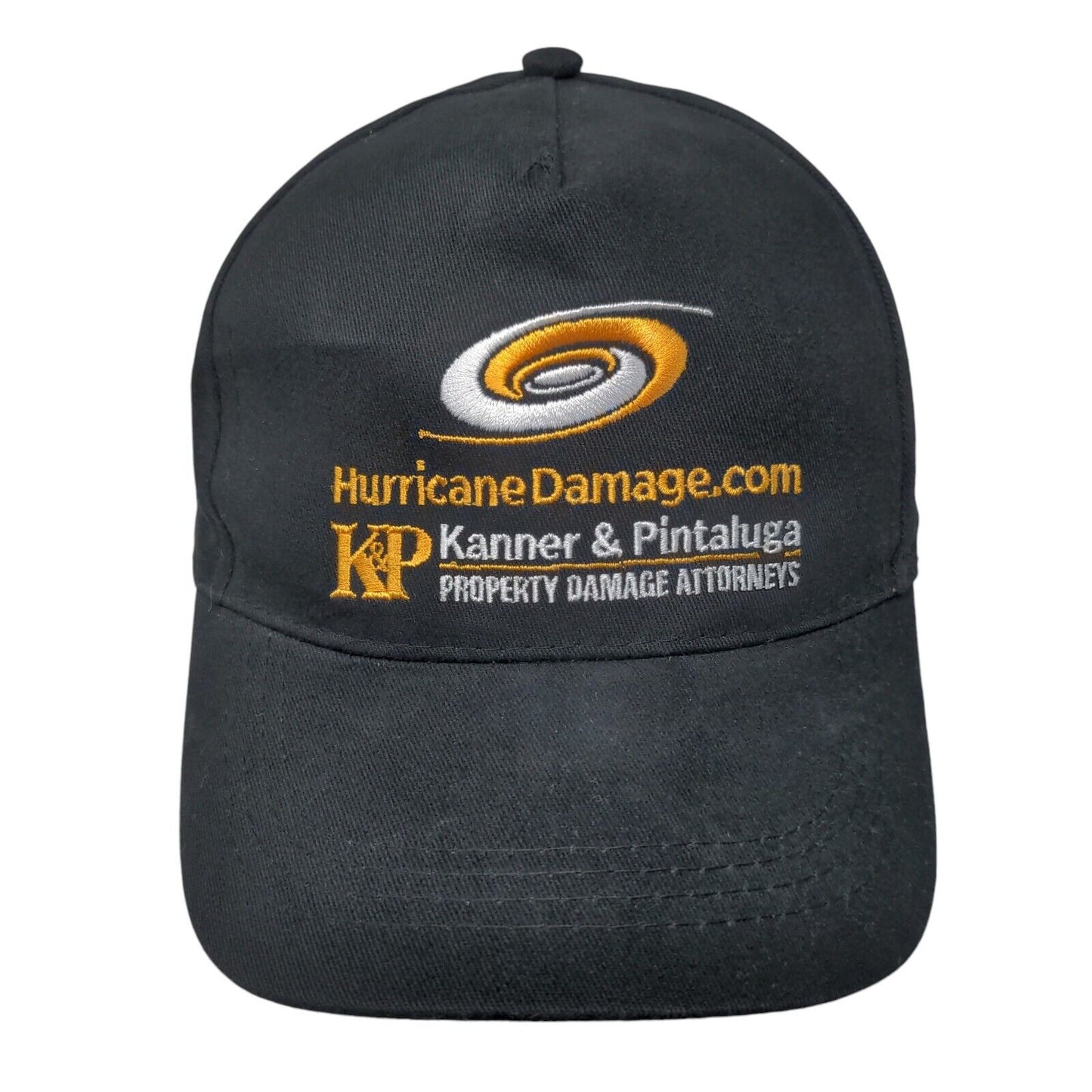 Kanner & Pintaluga Strapback Hat Black One Size Embroidered Adjustable