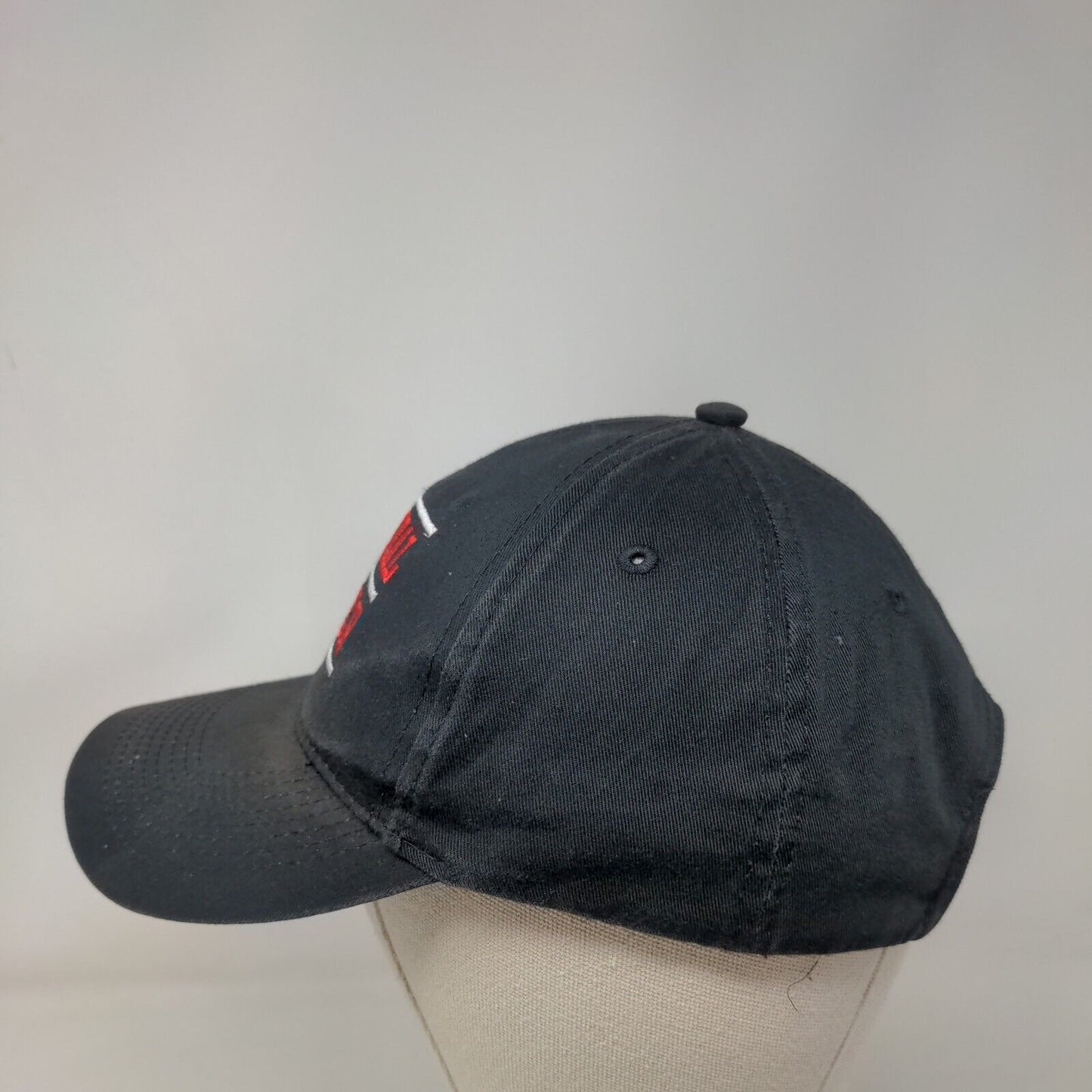 Cardinal Ritter Strapback Hat Black Embroidered School Logo 100% Cotton