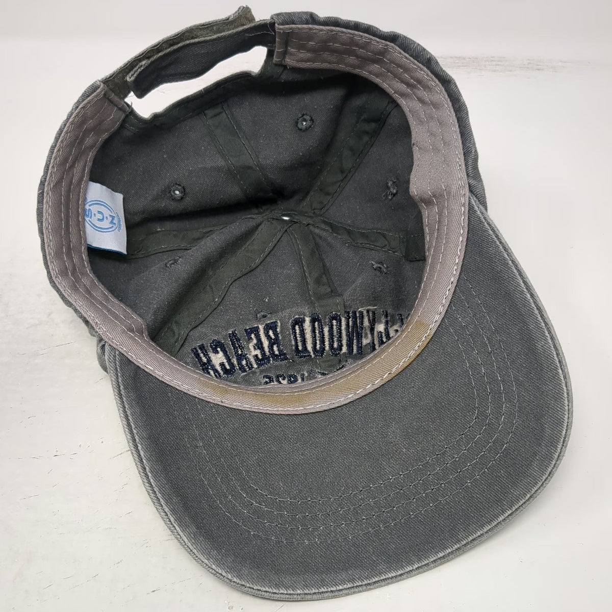 ZCS Equipment Baseball Cap Gray One Size Hollywood Beach Florida Embroidered Hat