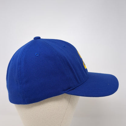 Letter E Fitted Hat Blue Large-XL Embroidered Flexfit Yupoong Solid