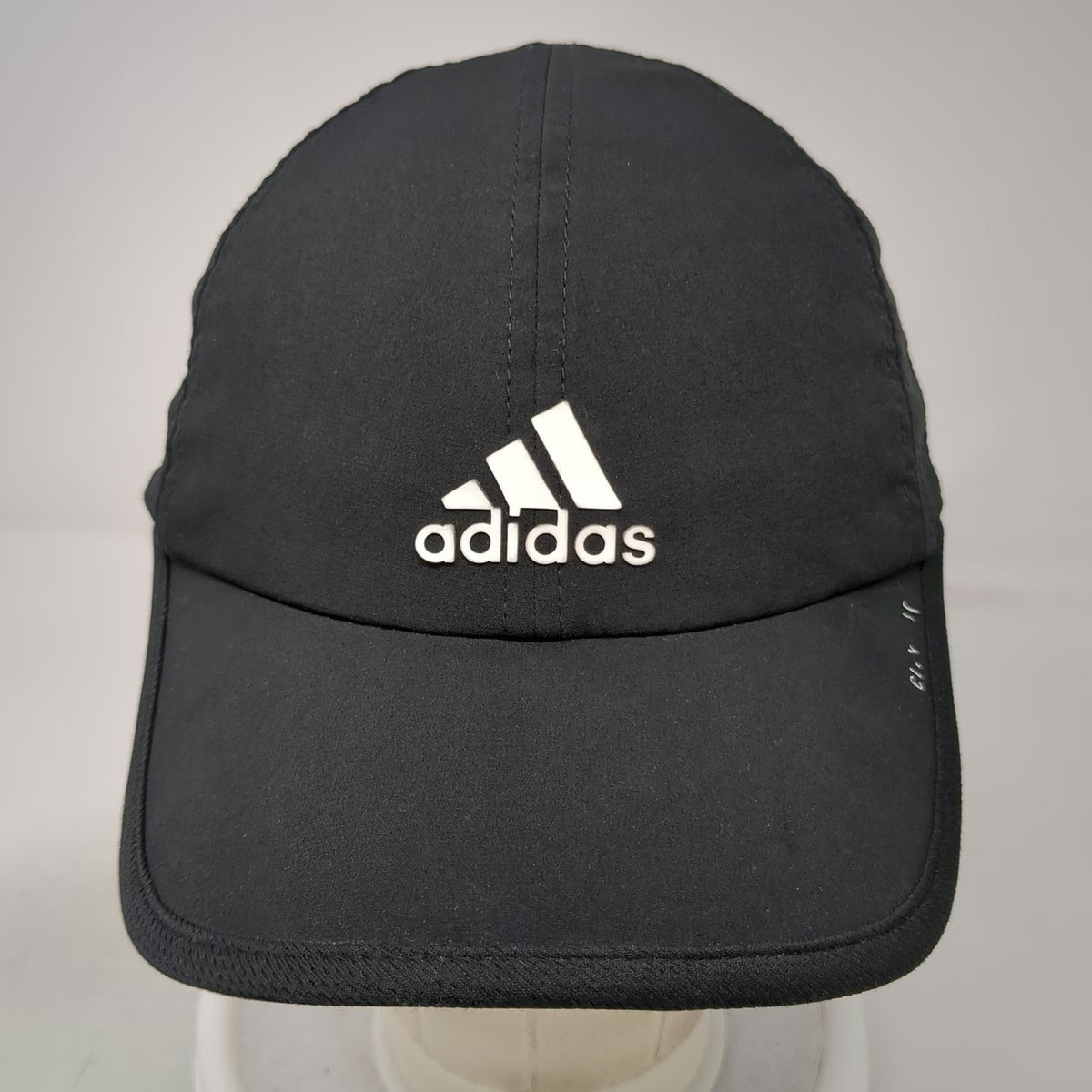 Adidas Baseball Cap Black One Size Climalite Moisture Wicking Slideback Hat