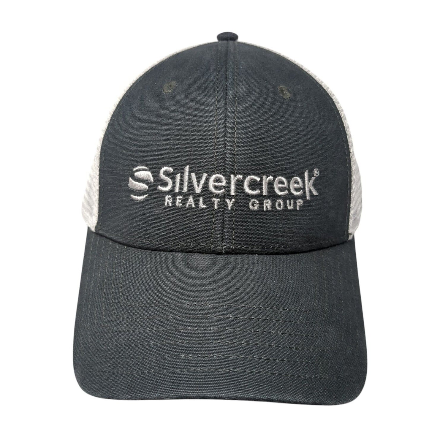 Silvercreek Realty Group Snapback Trucker Hat Gray One Size Mesh Back