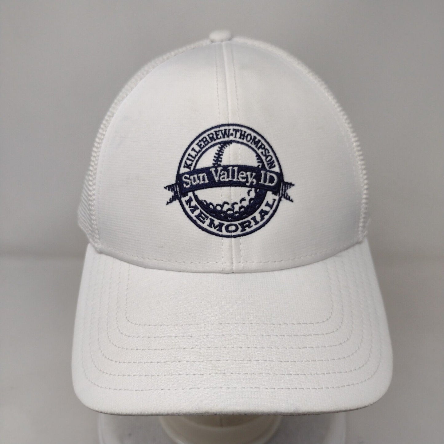 Sun Valley ID Killebrew Thompson Memorial Trucker Hat White OS 6 Panel Johnnie-O