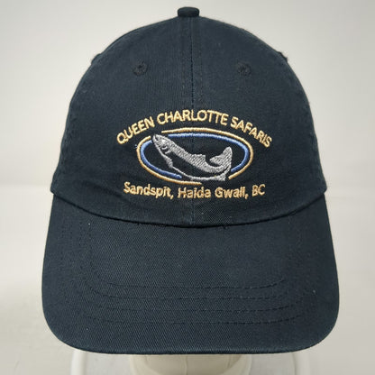 Port & Company Baseball Cap Black One Size Fishing Salmon Safari BC Strapback