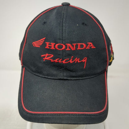 Fox Honda Racing Baseball Cap Black XL Fitted Hat Red Piping Graphic Motocross