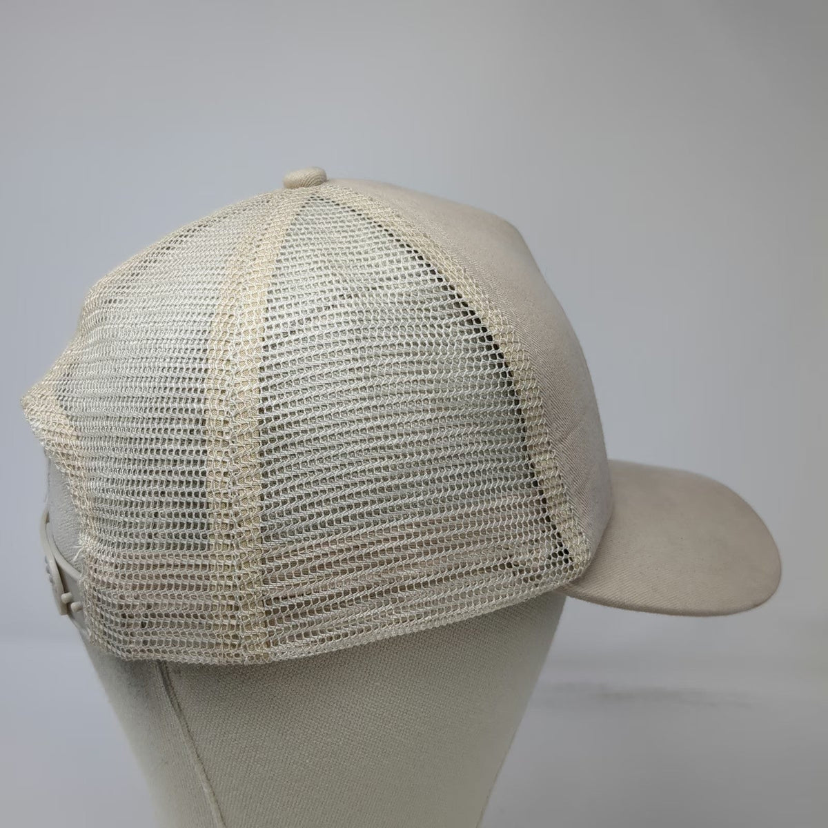 KC Caps Trucker Hat Beige One Size Ryder Farm Inc Certified Organic Brewster NY