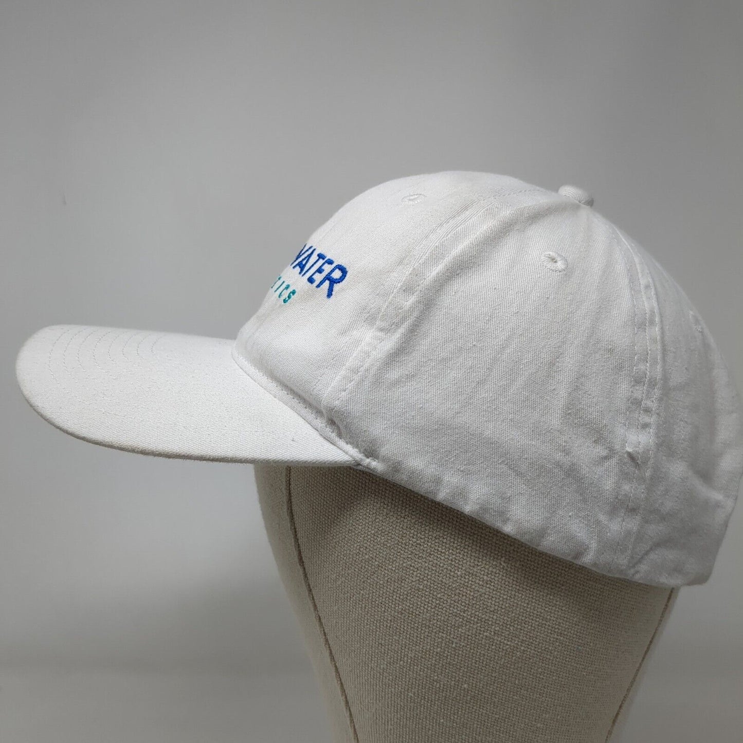 Clearwater Analytics Strapback Hat White One Size Embroidered 6 Panel