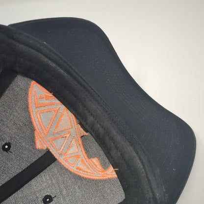 Trout Trucker Hat Black Large Adjustable Embroidered Mesh Back Richardson