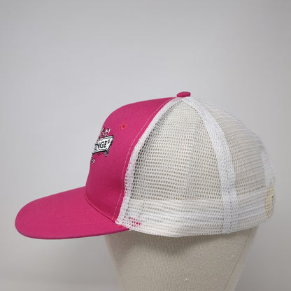 Sweet Revenge Strapback Trucker Hat Pink OS Adjustable Embroidered Mesh Back