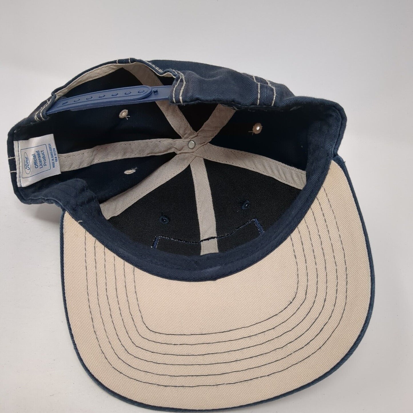 Ford Bronco Snapback Hat Blue One Size Adjustable Embroidered H3 Headwear