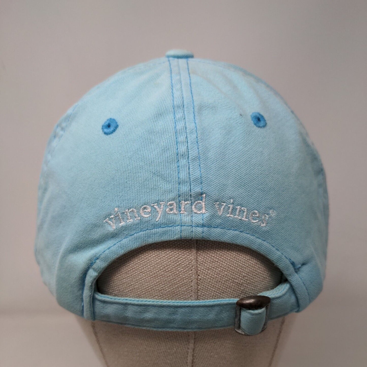 Vineyard Vines Whale Slideback Hat Blue One Size Embroidered Adjustable