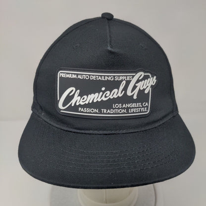Chemical Guys Patch Snapback Hat Black One Size Adjustable Vent Holes