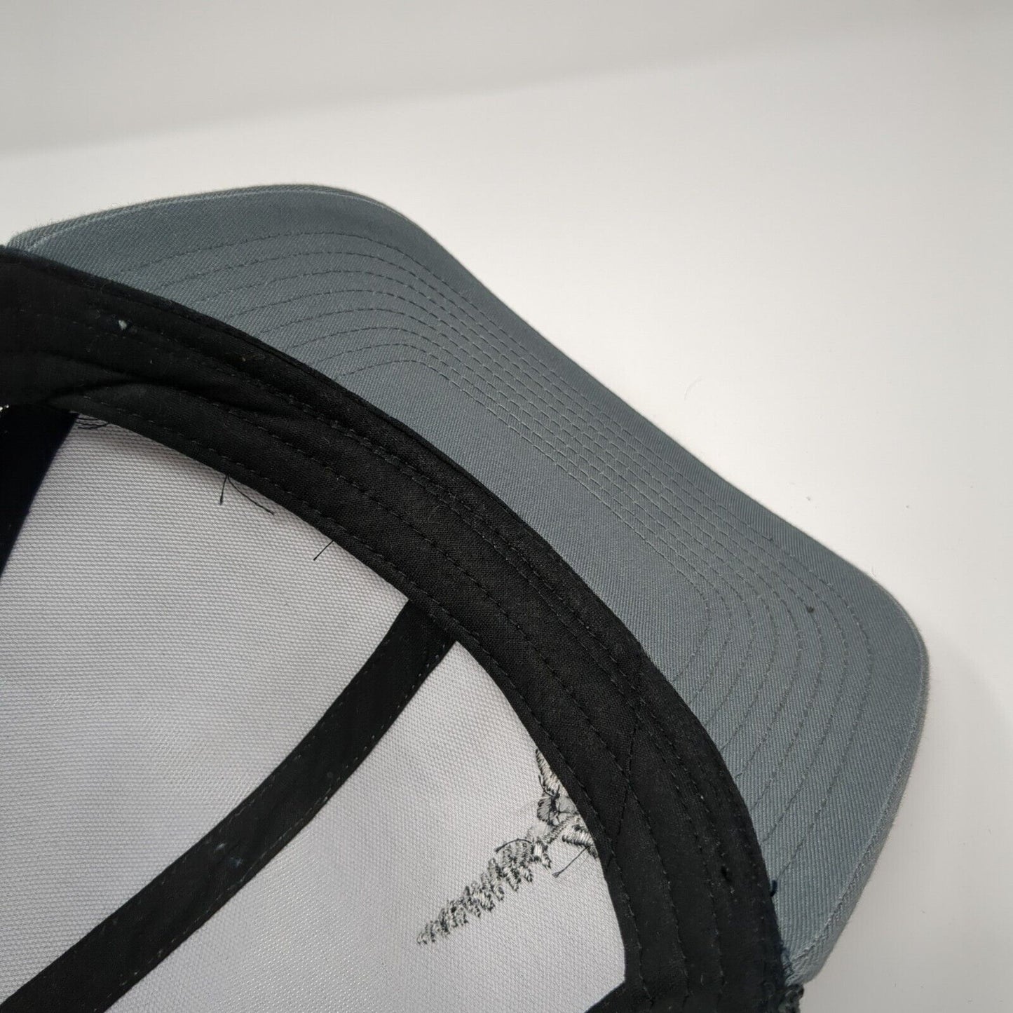 Camp Ida-Haven Snapback Mesh Back Trucker Hat Gray One Size Adjustable