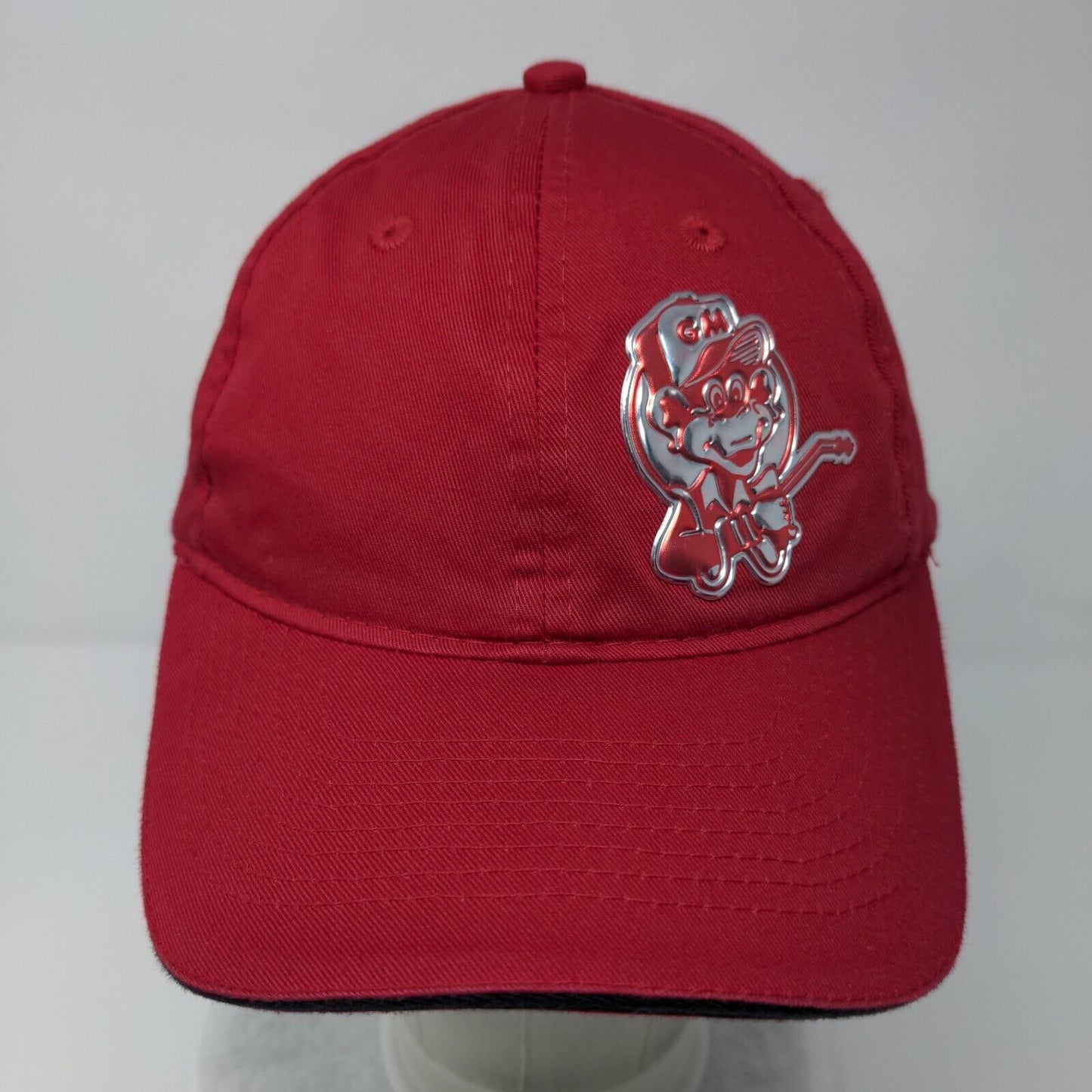 Port & Company Strapback Hat Red OSFA Adjustable Patch Solid 6 Panel