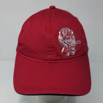 Port & Company Strapback Hat Red OSFA Adjustable Patch Solid 6 Panel