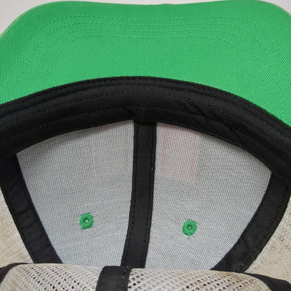 Green Trucker Hat One Size Ireland Flag Embroidered Mesh Back Snapback Cap