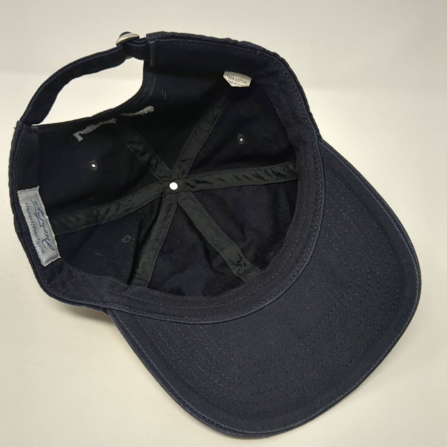 Montage Laguna Beach Slideback Hat Blue One Size Adjustable Embroidered