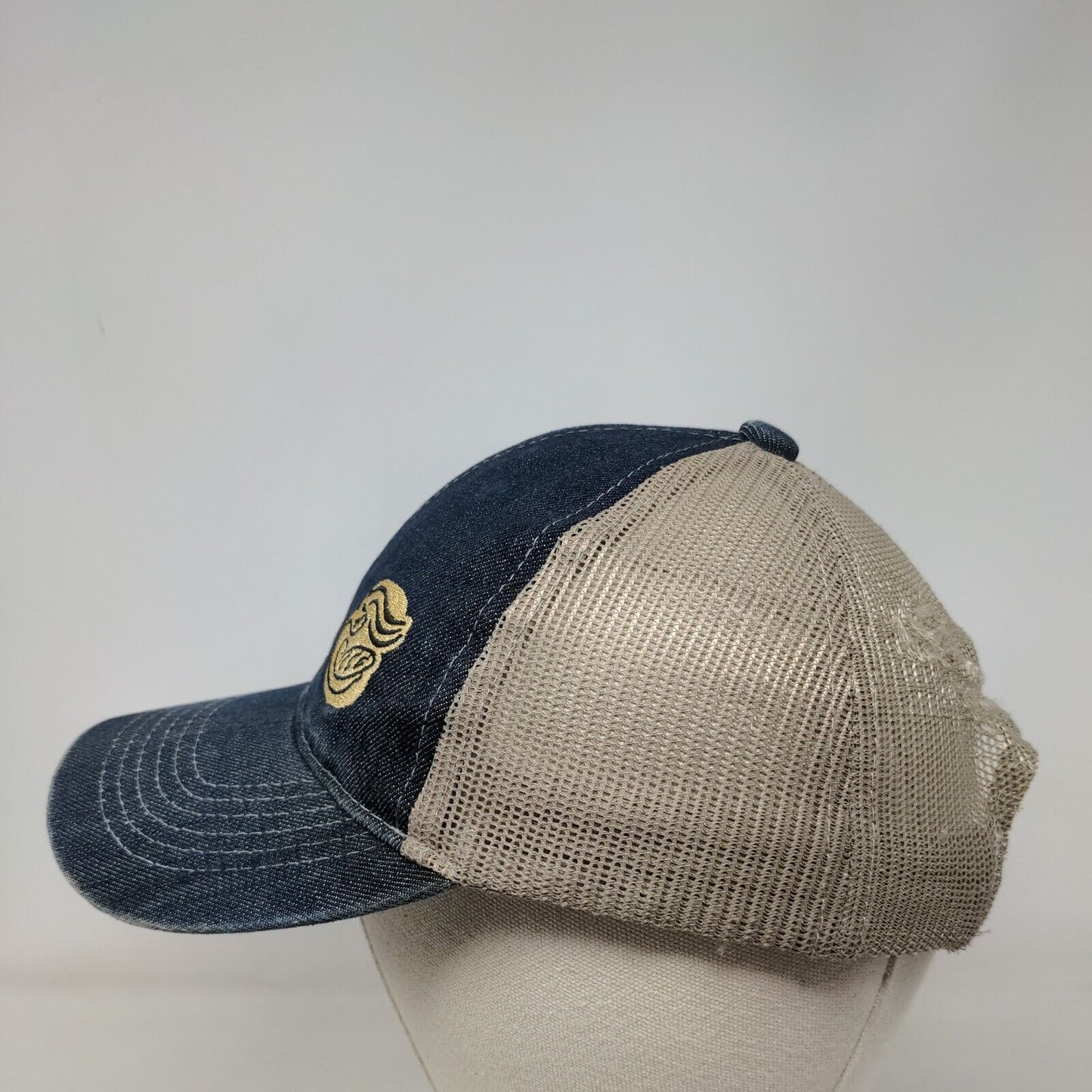 Panera Bread Strapback Trucker Hat Blue OS Adjustable Embroidered Mesh Back