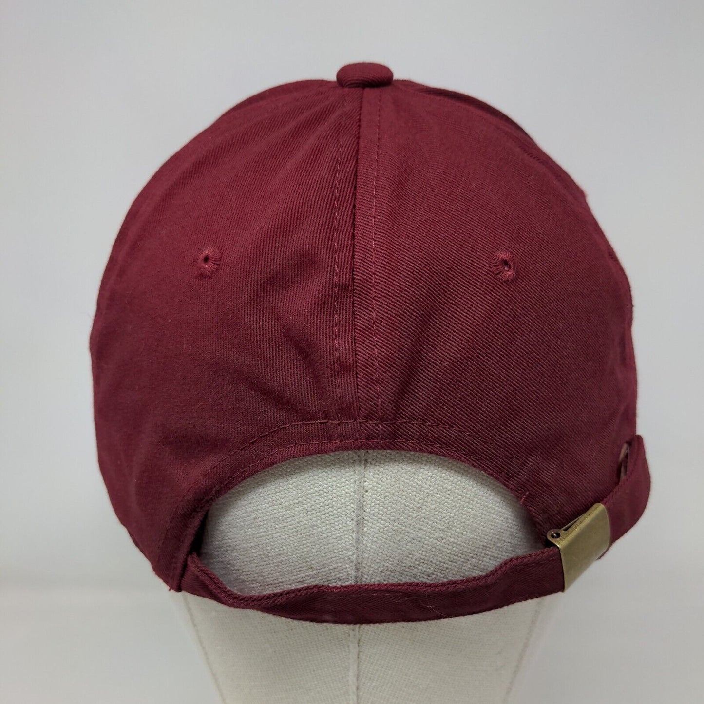 Ethos Slideback Hat Red OSFA Adjustable Solid Vent Holes Blank