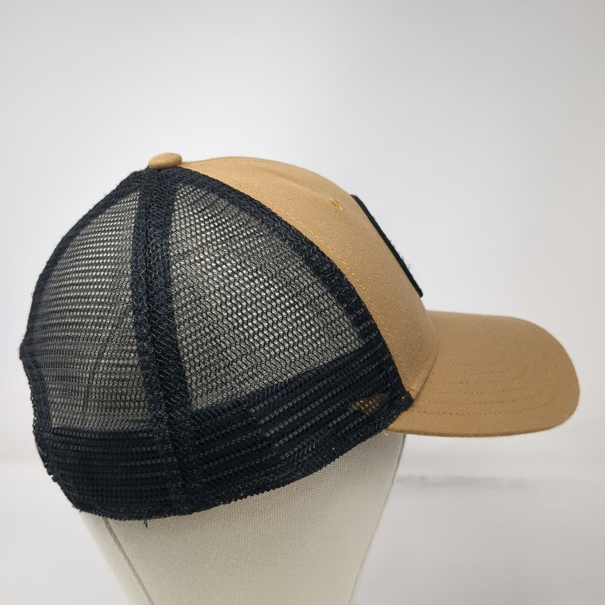 The North Face Trucker Hat Brown One Size Snapback Mesh Mountain Graphic Patch