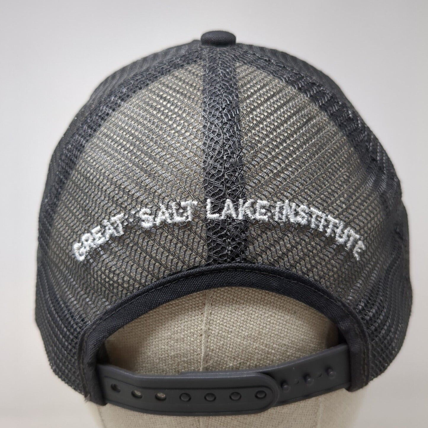 Great Salt Lake Institute Snapback Trucker Hat Gray OSFA Mesh Back