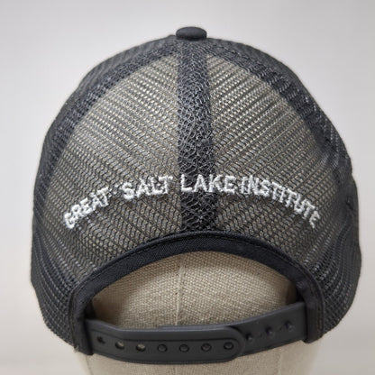 Great Salt Lake Institute Snapback Trucker Hat Gray OSFA Mesh Back