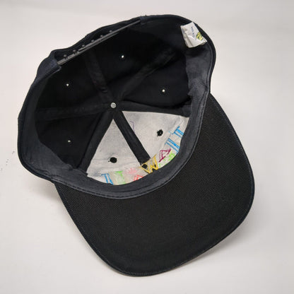 Hawaii Snapback Hat Black OSFA Solid Adjustable Embroidered Hawaiian