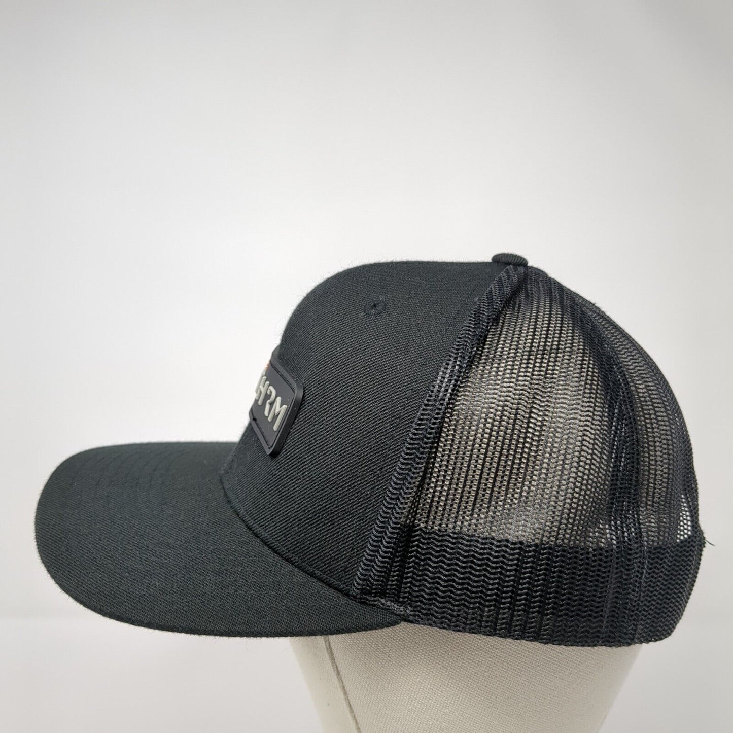 XOTHRM Snapback Trucker Hat Black One Size Adjustable Mesh Back Richardson