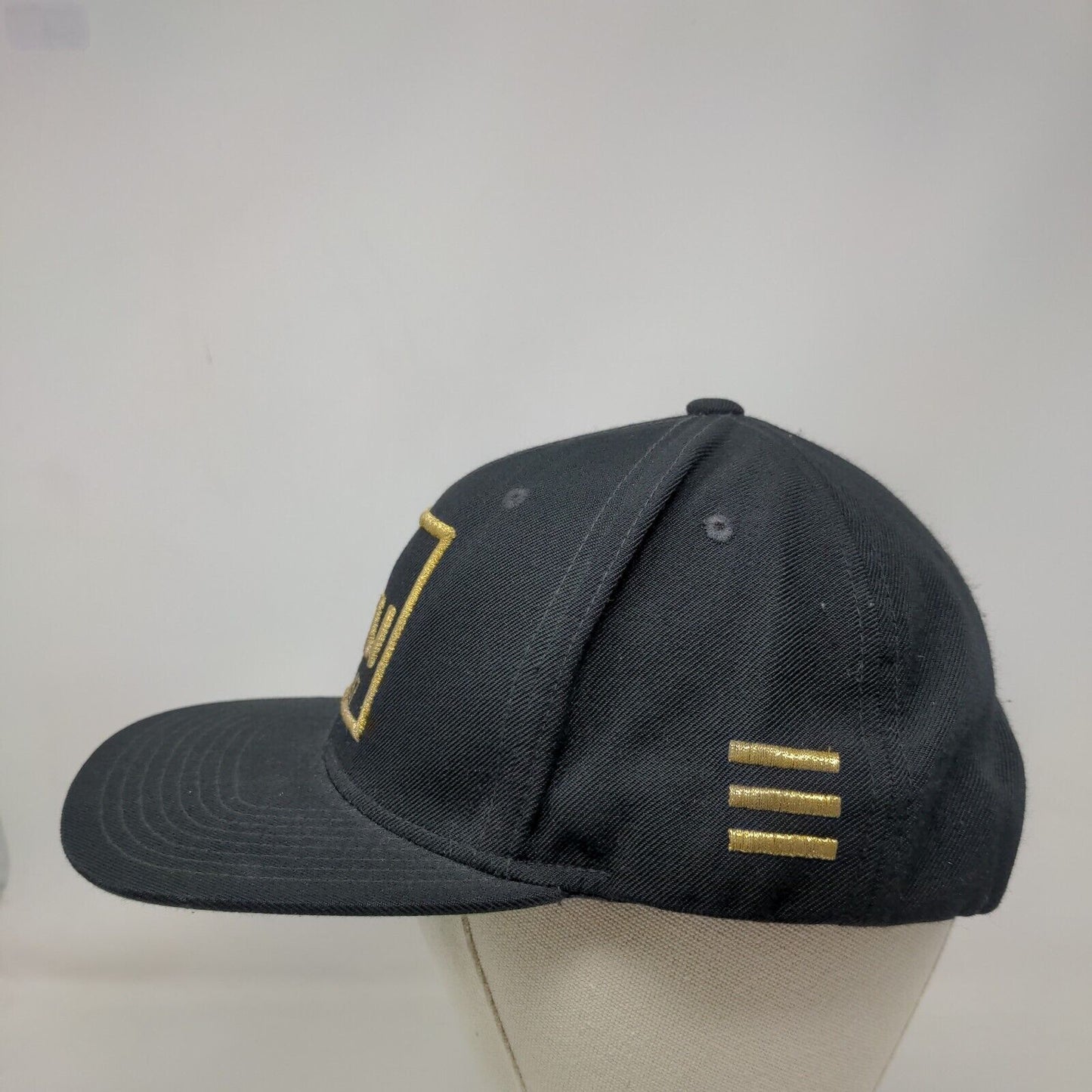 79 Au 196.97 Gold Snapback Hat Black One Size Embroidered Yupoong